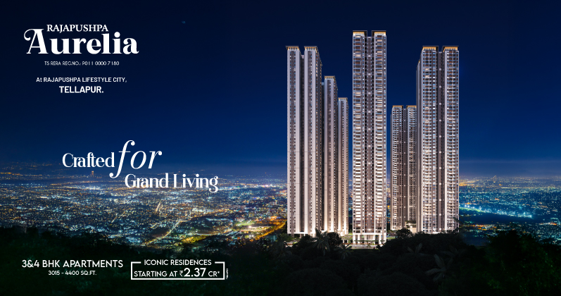 Rajapushpa Aurelia - Luxury 3 & 4 BHK Apartments in Tellapur