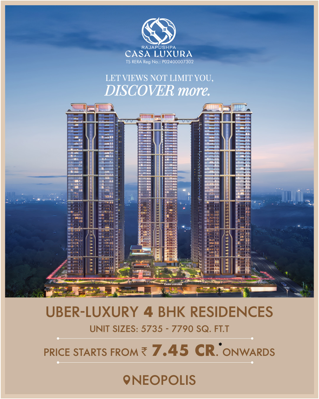 Rajapushpa CASA LUXURA