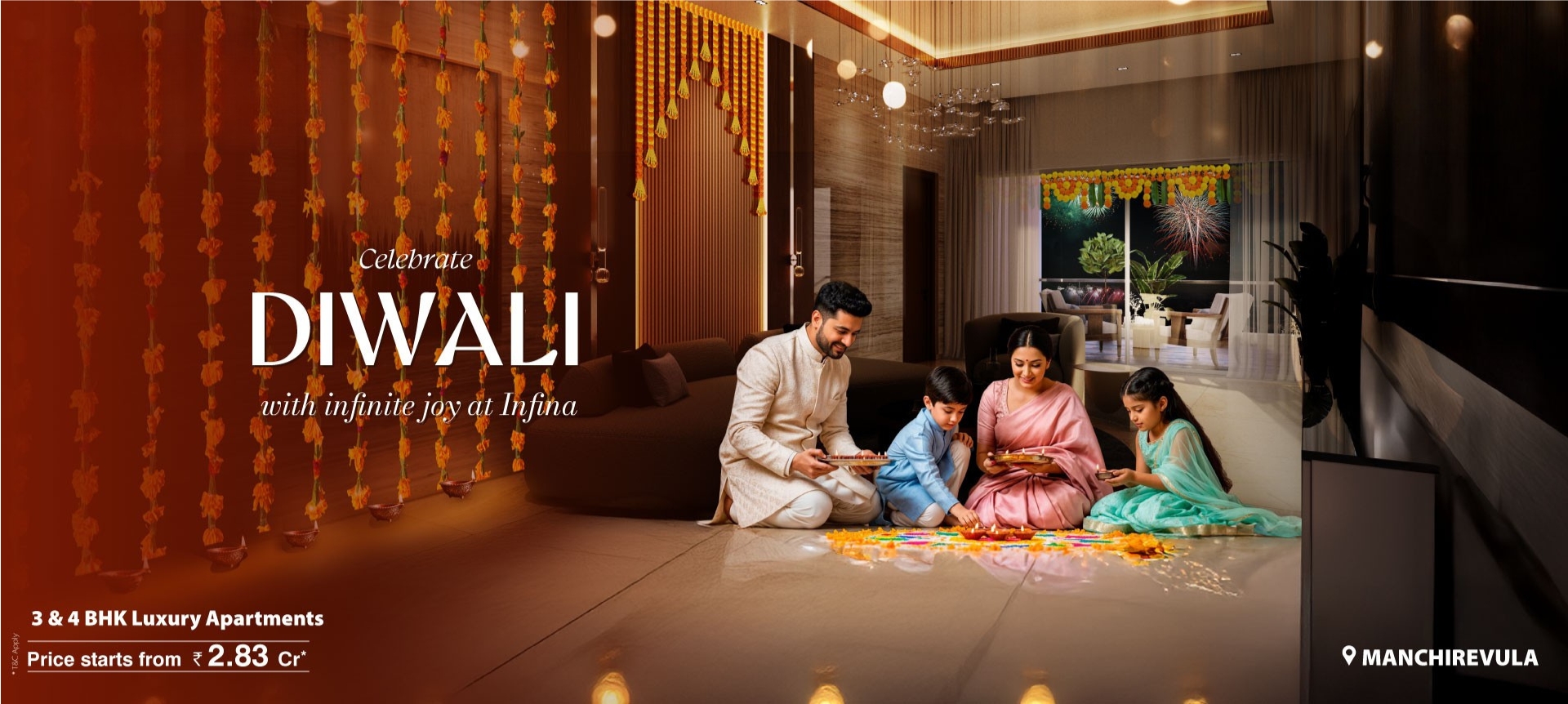 Rajapushpa Infina at Mancherevula - 3 & 4 BHK Apartments